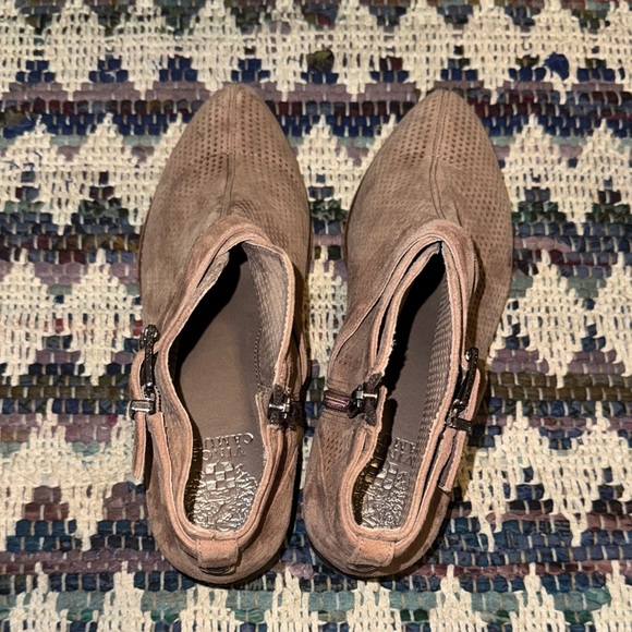 Vince Camuto Taupe Suede Ankle Boots - Picture 4 of 4